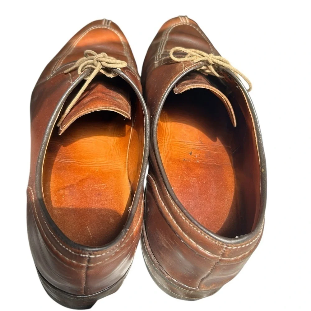Allen Edmonds Clark Street Leather Slit Toe Lace up Mens Dress Shoe Size 12